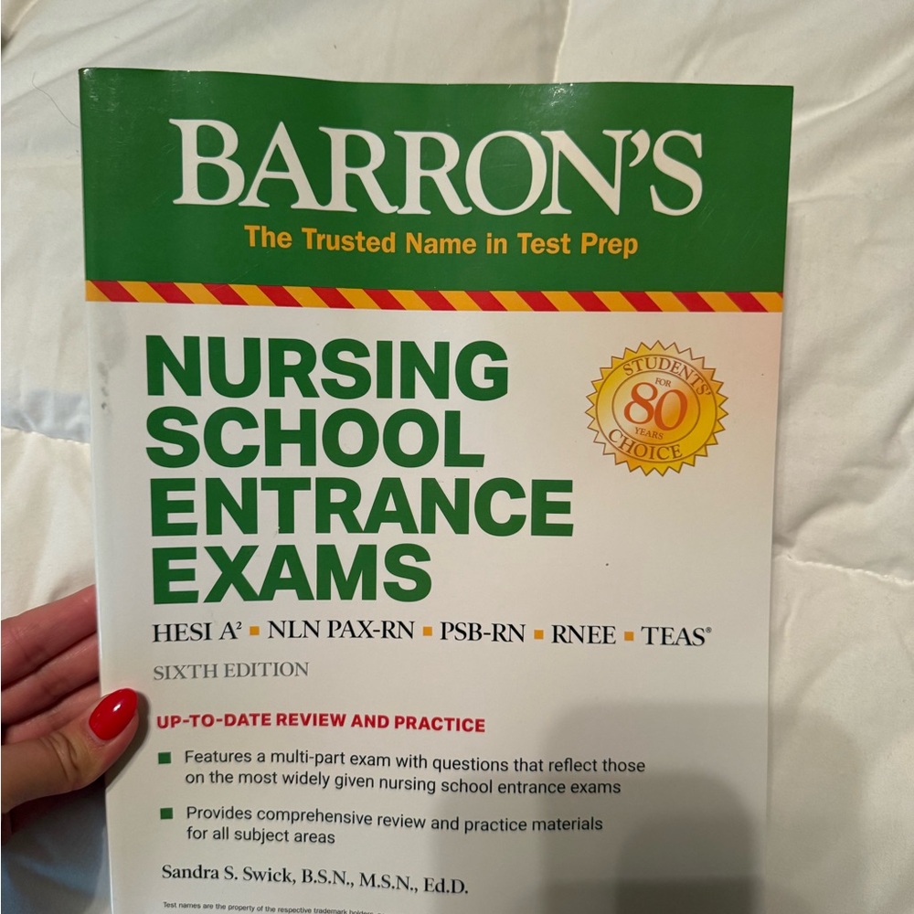 Barron's Nursing School Entrance Exams Book